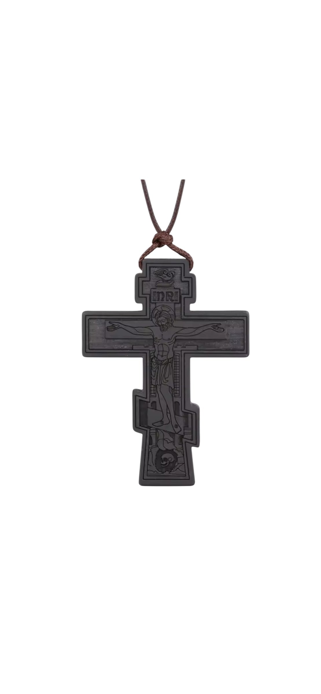 Wooden cross pendant