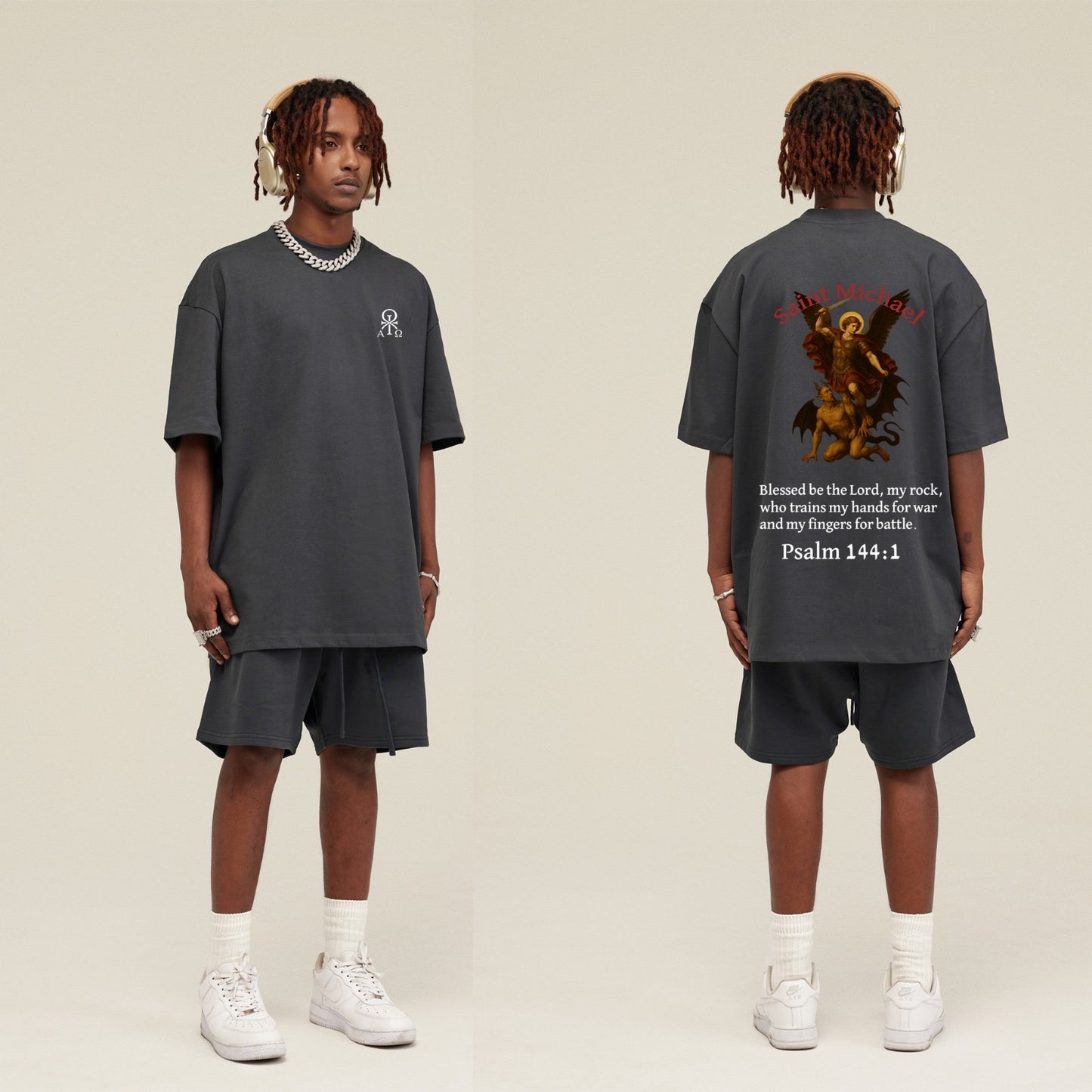 Xristos Pax Oversize-T-Shirt – “Saint Michael”