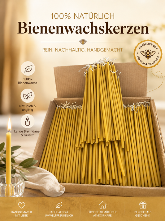 Kerzen aus Bienenwachs No. 2 in Kg