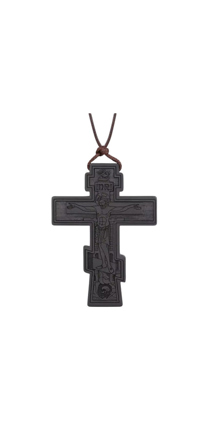Wooden cross pendant
